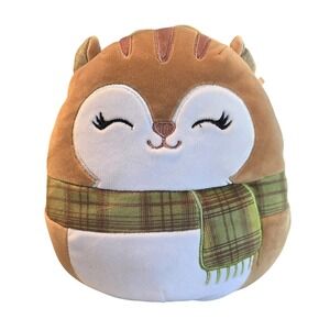 Squishmallows 8" Erin the Squirrel with Fall Scarf Fall Harvest Plush‎ Stuffed